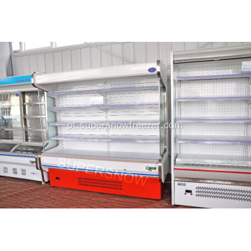 Refrigerador de ventilador com display para supermercado comercial